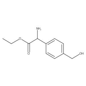 Ethyl 2-amino-2-[4-(hydroxymethyl)phenyl]acetate Structure