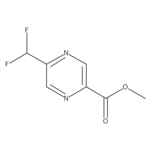 Methyl 5-(difluoromethyl)pyrazine-2-carboxylate Structure