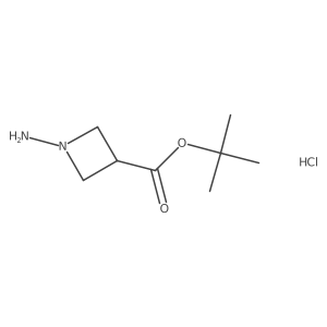 Tert-butyl 1-aminoazetidine-3-carboxylate hydrochloride结构式