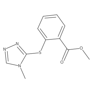 Methyl 2-((4-methyl-4H-1,2,4-triazol-3-YL)thio)benzoate Structure