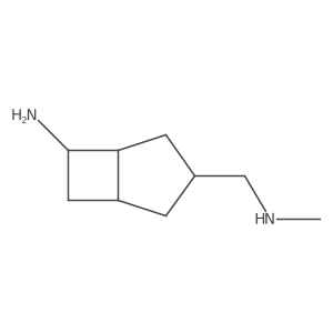 3-[(Methylamino)methyl]bicyclo[3.2.0]heptan-6-amine结构式