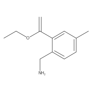 [2-(1-Ethoxyethenyl)-4-methylphenyl]methanamine Structure