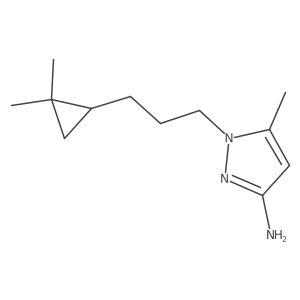1-[3-(2,2-dimethylcyclopropyl)propyl]-5-methyl-1H-pyrazol-3-amine Structure