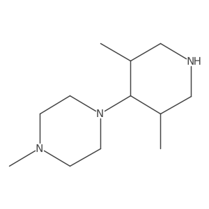 1-(3,5-Dimethylpiperidin-4-yl)-4-methylpiperazine Structure