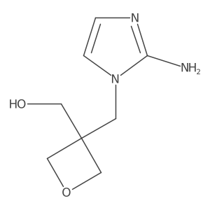 {3-[(2-amino-1H-imidazol-1-yl)methyl]oxetan-3-yl}methanol结构式