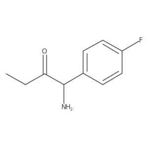 1-Amino-1-(4-fluorophenyl)butan-2-one Structure