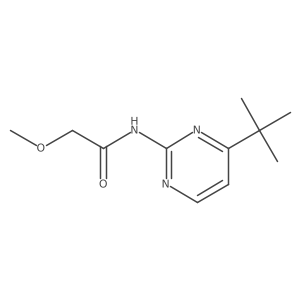 N-(4-tert-butylpyrimidin-2-yl)-2-methoxyacetamide结构式