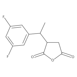 3-[1-(3,5-Difluorophenyl)ethyl]oxolane-2,5-dione结构式