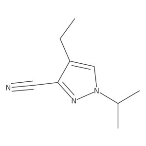 4-ethyl-1-(propan-2-yl)-1H-pyrazole-3-carbonitrile Structure