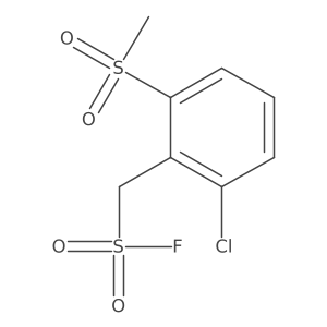 (2-Chloro-6-methanesulfonylphenyl)methanesulfonyl fluoride Structure