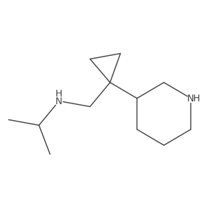 {[1-(Piperidin-3-yl)cyclopropyl]methyl}(propan-2-yl)amine结构式