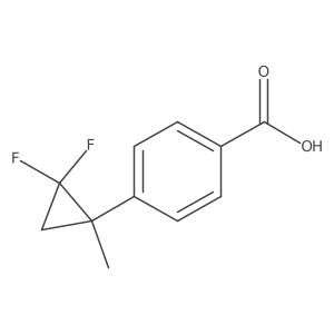 4-(2,2-Difluoro-1-methylcyclopropyl)benzoic acid结构式