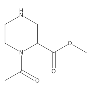 Methyl (R)-1-acetylpiperazine-2-carboxylate结构式