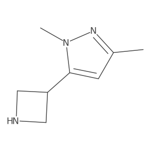 5-(azetidin-3-yl)-1,3-dimethyl-1H-pyrazole结构式