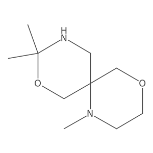 1,9,9-Trimethyl-4,8-dioxa-1,10-diazaspiro[5.5]undecane结构式