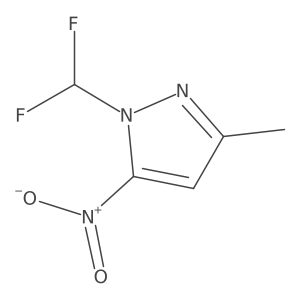 1-(Difluoromethyl)-3-methyl-5-nitro-1H-pyrazole Structure