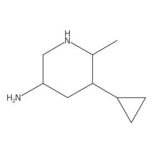 5-Cyclopropyl-6-methylpiperidin-3-amine Structure