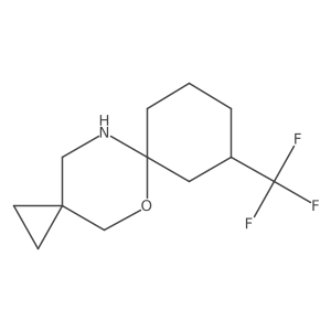8-(Trifluoromethyl)-5-oxa-12-azadispiro[2.2.5^{6}.2^{3}]tridecane结构式