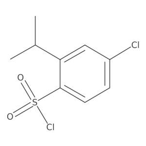4-Chloro-2-(propan-2-yl)benzene-1-sulfonyl chloride Structure