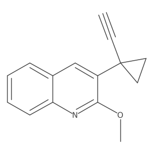 3-(1-Ethynylcyclopropyl)-2-methoxyquinoline结构式