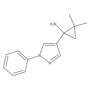 2,2-dimethyl-1-(1-phenyl-1H-pyrazol-4-yl)cyclopropan-1-amine Structure