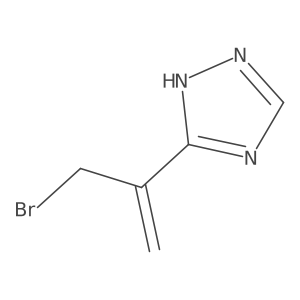 3-(3-bromoprop-1-en-2-yl)-1H-1,2,4-triazole Structure