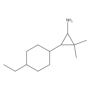 3-(4-Ethylcyclohexyl)-2,2-dimethylcyclopropan-1-amine Structure