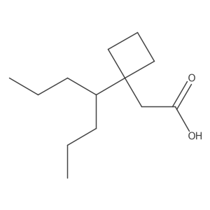 2-[1-(Heptan-4-yl)cyclobutyl]acetic acid Structure