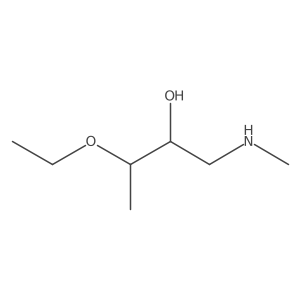 3-Ethoxy-1-(methylamino)butan-2-ol结构式
