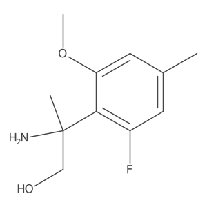 2-Amino-2-(2-fluoro-6-methoxy-4-methylphenyl)propan-1-ol Structure