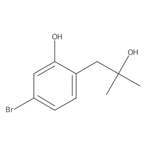5-Bromo-2-(2-hydroxy-2-methylpropyl)phenol结构式