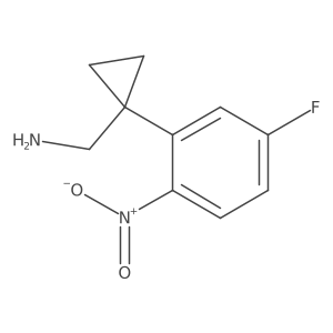 [1-(5-Fluoro-2-nitrophenyl)cyclopropyl]methanamine结构式
