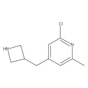 4-[(Azetidin-3-yl)methyl]-2-chloro-6-methylpyridine Structure