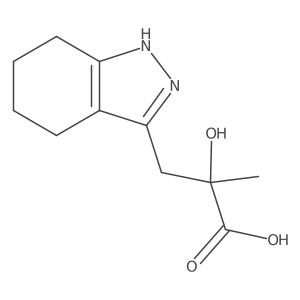 2-hydroxy-2-methyl-3-(4,5,6,7-tetrahydro-1H-indazol-3-yl)propanoic acid Structure