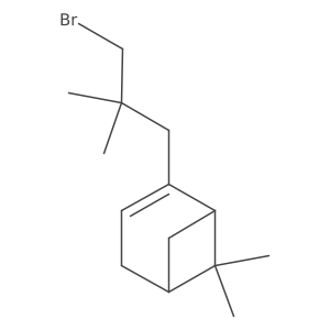 2-(3-Bromo-2,2-dimethylpropyl)-6,6-dimethylbicyclo[3.1.1]hept-2-ene结构式