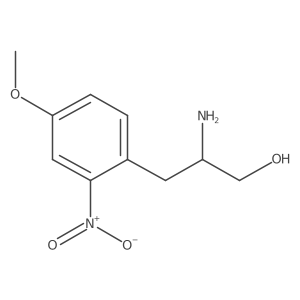 2-Amino-3-(4-methoxy-2-nitrophenyl)propan-1-ol结构式