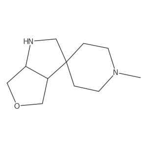 Rel-(3aR,6aS)-1'-methylhexahydrospiro[furo[3,4-b]pyrrole-3,4'-piperidine]结构式