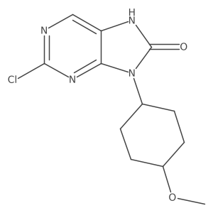 2-Chloro-9-(4-methoxycyclohexyl)-7,9-dihydro-8H-purin-8-one结构式