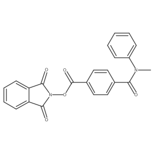 1,3-dioxo-2,3-dihydro-1H-isoindol-2-yl 4-[methyl(phenyl)carbamoyl]benzoate结构式