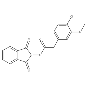 1,3-dioxo-2,3-dihydro-1H-isoindol-2-yl 2-(4-chloro-3-methoxyphenyl)acetate结构式