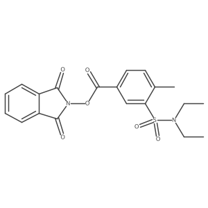 1,3-dioxo-2,3-dihydro-1H-isoindol-2-yl 3-(diethylsulfamoyl)-4-methylbenzoate Structure