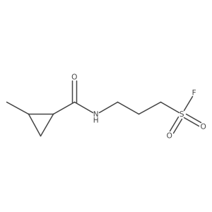 3-[(2-Methylcyclopropanecarbonyl)amino]propane-1-sulfonyl fluoride结构式