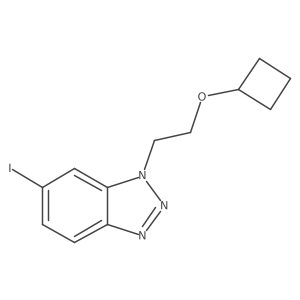 1-(2-cyclobutoxyethyl)-6-iodo-1H-1,2,3-benzotriazole结构式