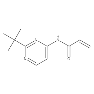 N-(2-tert-butylpyrimidin-4-yl)prop-2-enamide结构式