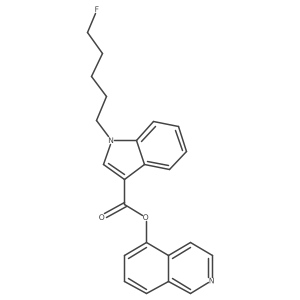 isoquinolin-5-yl1-(5-fluoropentyl)-1H-indole-3-carboxylate Structure