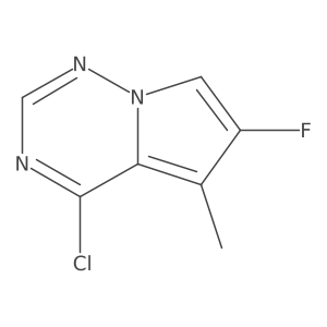 4-Chloro-6-fluoro-5-methylpyrrolo[2,1-F][1,2,4]triazine Structure