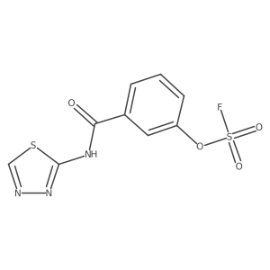 3-[(1,3,4-Thiadiazol-2-yl)carbamoyl]phenyl fluoranesulfonate Structure