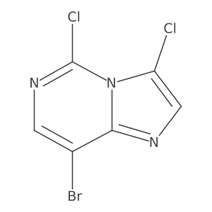 8-Bromo-3,5-dichloroimidazo[1,2-c]pyrimidine Structure