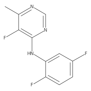 N-(2,5-Difluorophenyl)-5-fluoro-6-methylpyrimidin-4-amine Structure