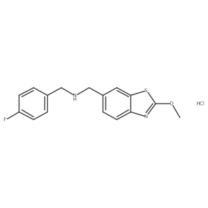 [(4-Fluorophenyl)methyl][(2-methoxy-1,3-benzothiazol-6-yl)methyl]amine hydrochloride Structure
